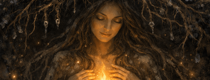 Mother Nature waits patiently beneath a snowy landscape.